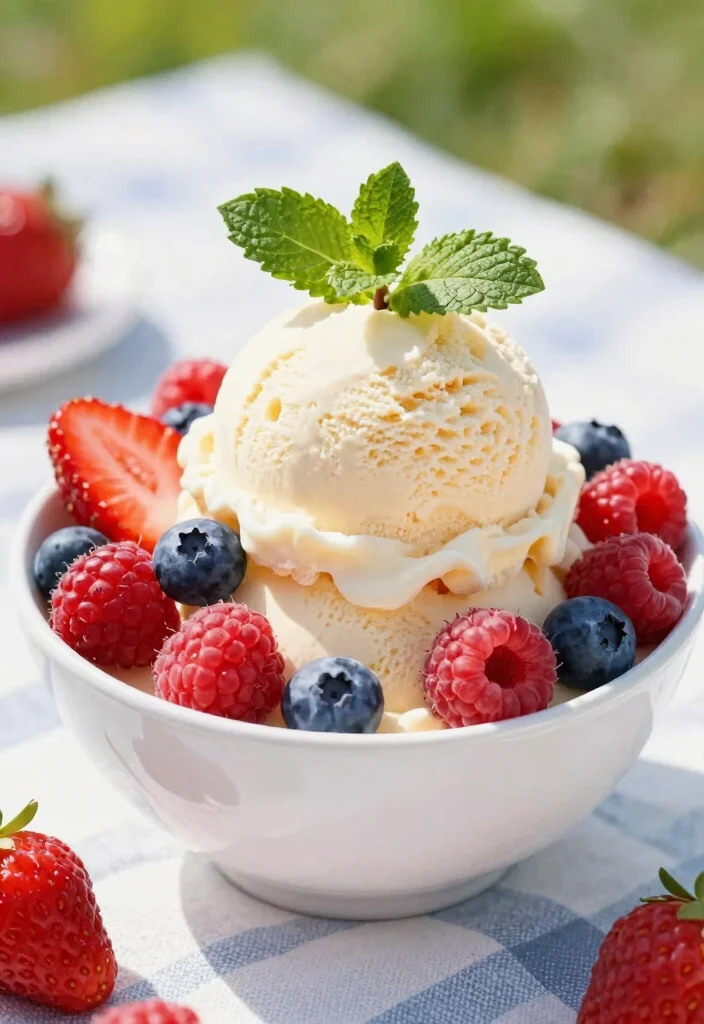 10 Keto Ice Cream Recipes for Creamy Guilt Free Treats - 4. Berries and Cream Vanilla Ice Cream 1