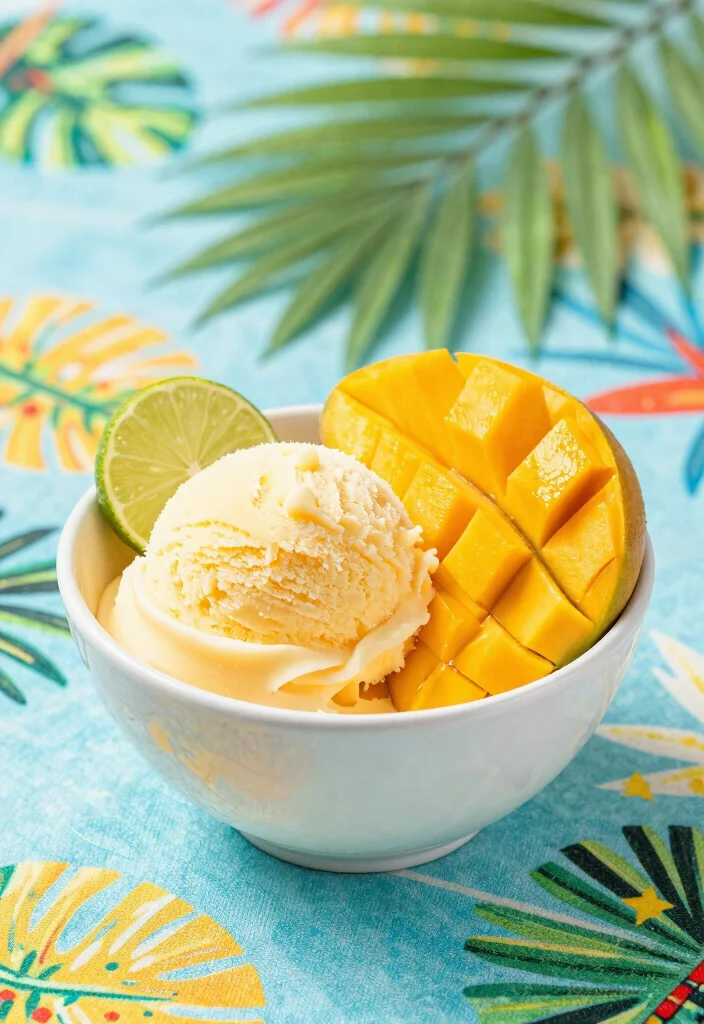 10 Keto Ice Cream Recipes for Creamy Guilt Free Treats - 5. Coconut Mango Sorbet 1