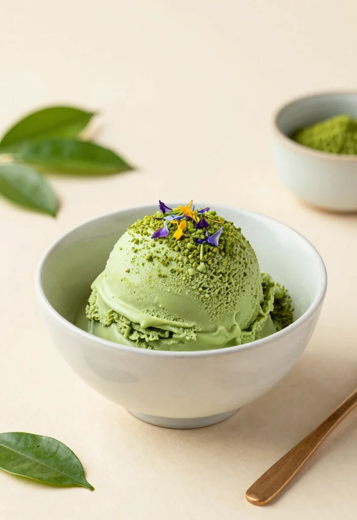10 Keto Ice Cream Recipes for Creamy Guilt Free Treats - 6. Matcha Green Tea Ice Cream 1