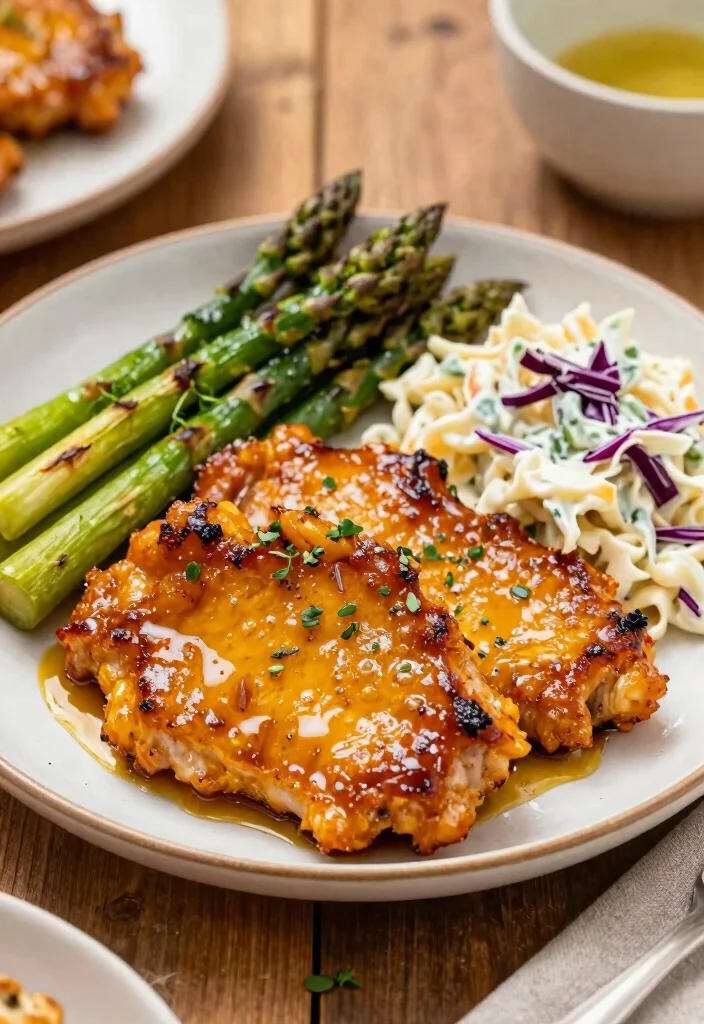 10 Keto Pork Chop Recipes for Juicy Weeknight Dinners - 2. Spicy Mustard Glazed Pork Chops 1