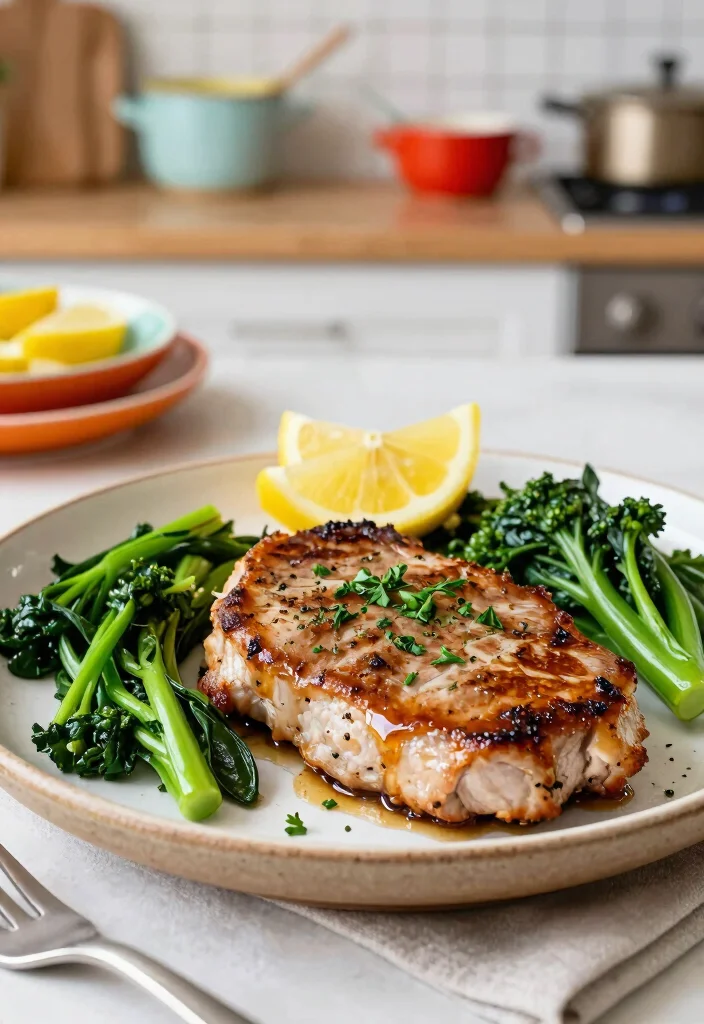 10 Keto Pork Chop Recipes for Juicy Weeknight Dinners - 3. Lemon Herb Pork Chops 1