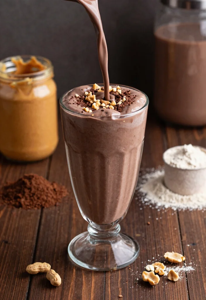 10 Keto Smoothie Recipes for Quick Low Carb Fuel 23 10 Keto Smoothie Recipes for Quick Low Carb Fuel - 3. Chocolate Peanut Butter Power Smoothie 1