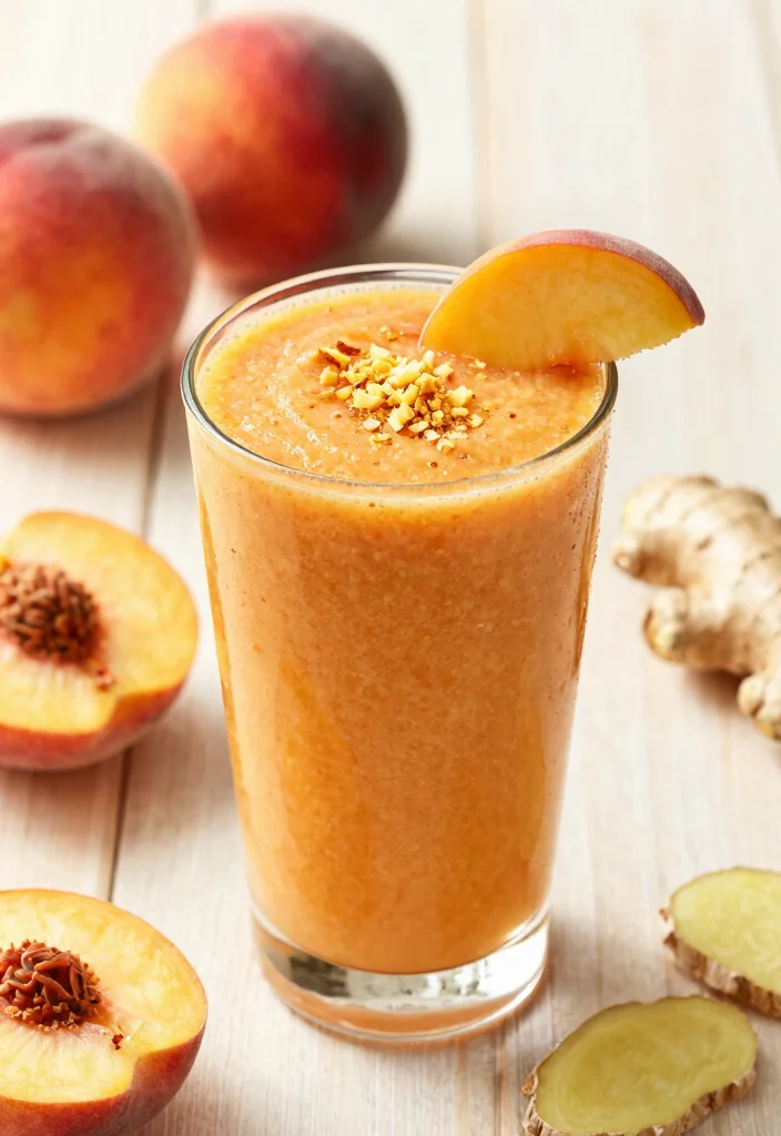 10 Keto Smoothie Recipes for Quick Low Carb Fuel 67 10 Keto Smoothie Recipes for Quick Low Carb Fuel - 7. Ginger Peach Lush Smoothie 1