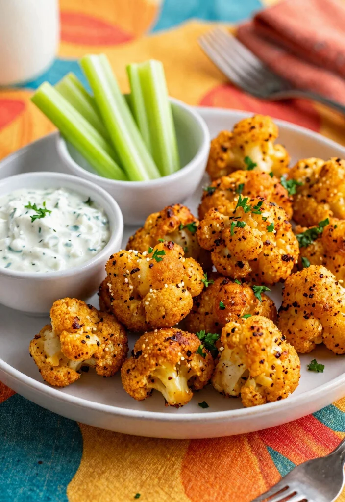 10 Vegan Air Fryer Recipes for Quick Crispy Results 34 10 Vegan Air Fryer Recipes for Quick Crispy Results - 4. Cauliflower Buffalo Bites 1
