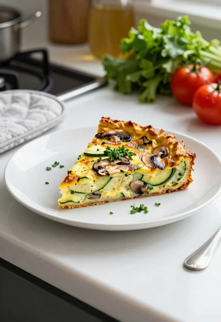 10 Vegan Keto Recipes for Low Carb Plant Based Eating - 10. Zucchini and Mushroom Frittata 1