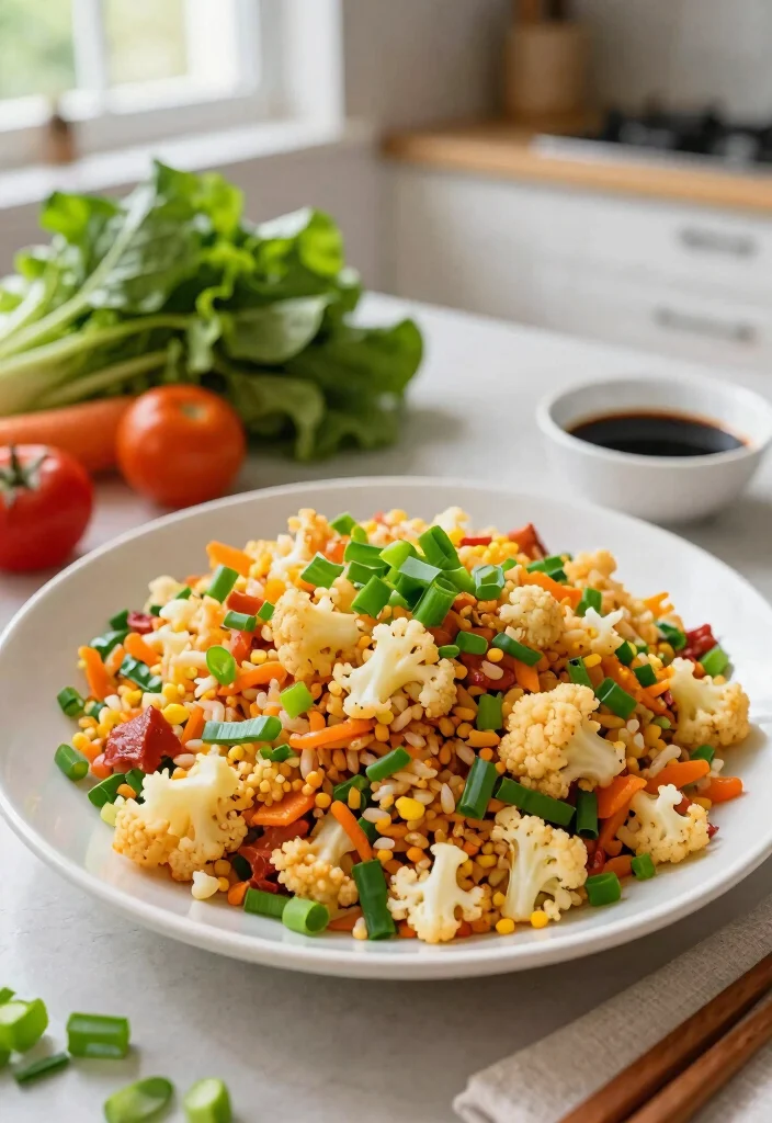 10 Vegan Keto Recipes for Low Carb Plant Based Eating - 3. Cauliflower Fried Rice 1
