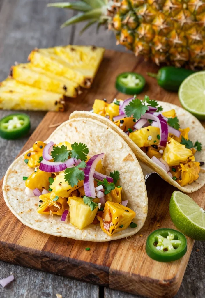 10 Vegan Taco Recipes for Fun Weeknight Meals - 2. Jackfruit Tacos with Pineapple Salsa 1