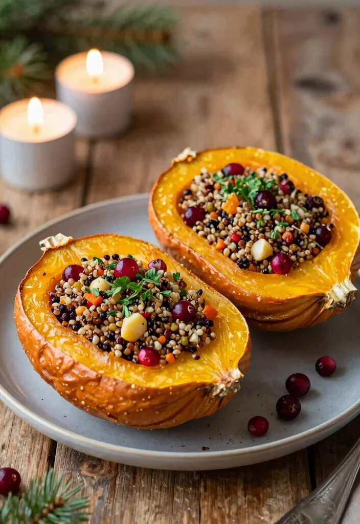 12 Christmas Dinner Recipes for a Festive Holiday Table - 1. Festive Stuffed Acorn Squash 1