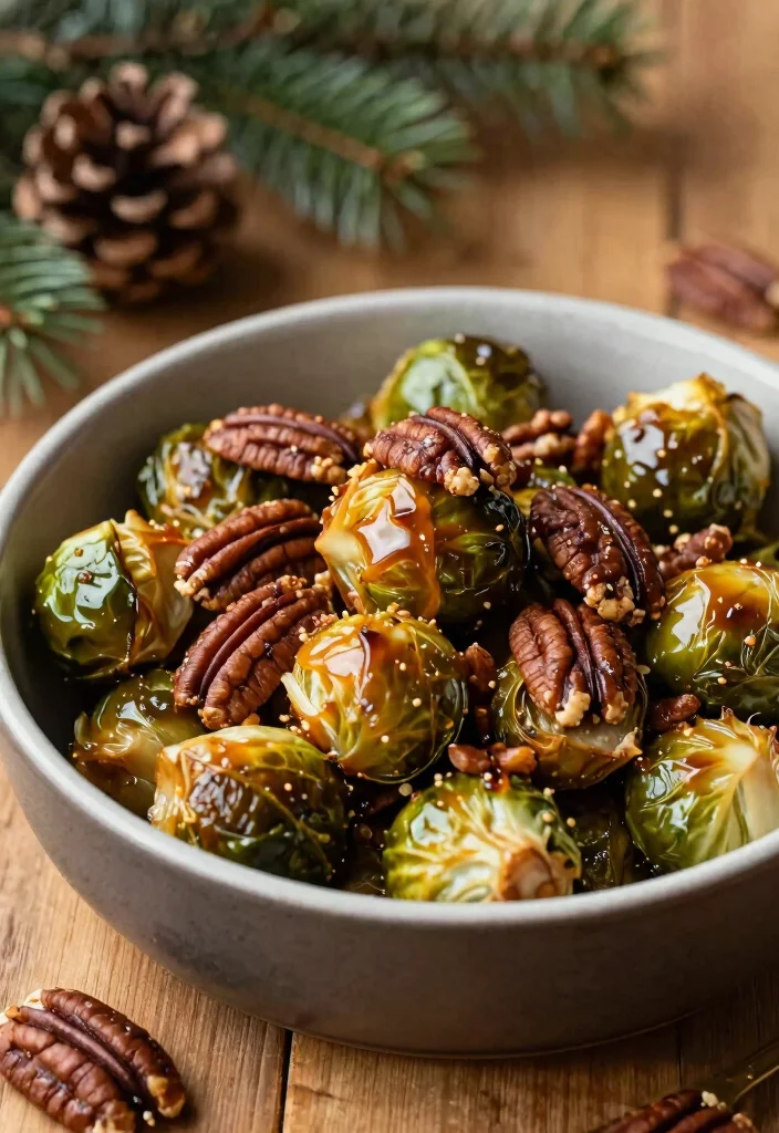 12 Christmas Dinner Recipes for a Festive Holiday Table - 3. Maple-Glazed Roasted Brussels Sprouts 1