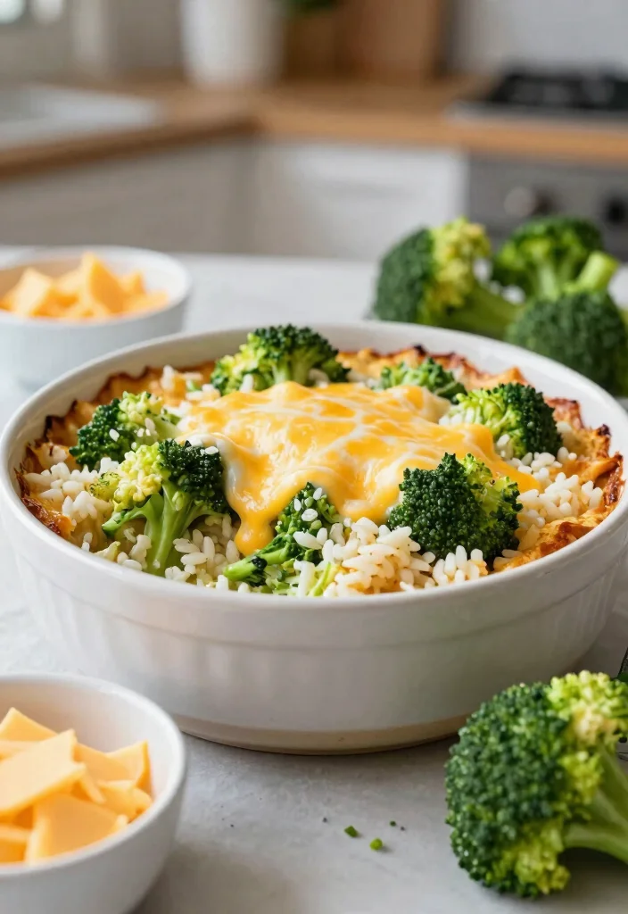12 Cozy Dinner Recipes for Warm Comforting Nights - 6. Cheesy Broccoli and Rice Casserole 1