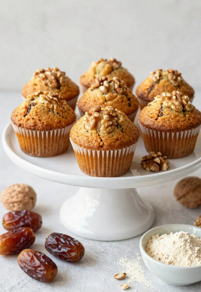 12 Date Dessert Recipes for Naturally Sweet Treats 100 12 Date Dessert Recipes for Naturally Sweet Treats - 10. Date and Walnut Muffins 1