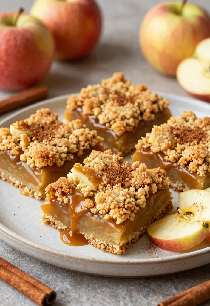 12 Dessert Bar Recipes for Easy Slice and Serve Sweets - 9. Caramel Apple Crumble Bars 1
