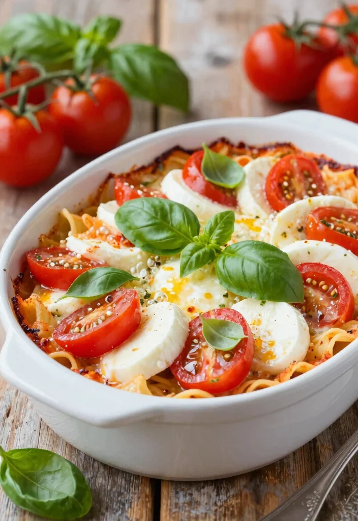 12 Easy Dinner Casserole Recipes for Busy Weeknights 56 12 Easy Dinner Casserole Recipes for Busy Weeknights - 6. Caprese Pasta Bake 1