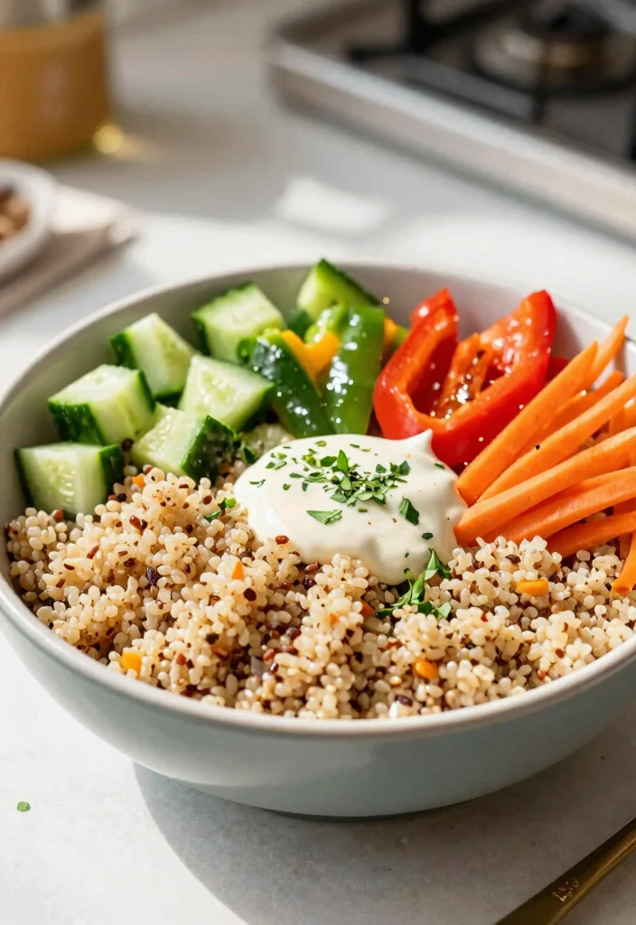 12 Easy Dinner Food Recipes for Quick Home Cooking 111 12 Easy Dinner Food Recipes for Quick Home Cooking - 11. Easy Vegetable Quinoa Bowl 1