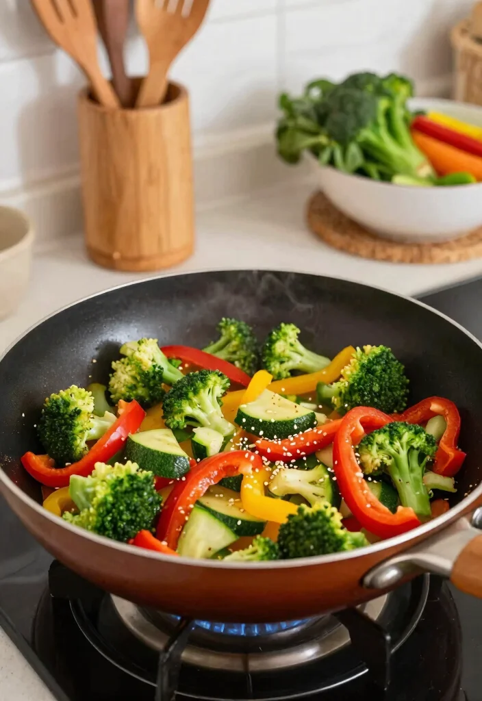 12 Easy Dinner Food Recipes for Quick Home Cooking 12 12 Easy Dinner Food Recipes for Quick Home Cooking - 2. Skillet Vegetable Stir-Fry 1