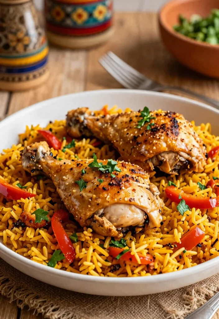 12 Easy Dinner Food Recipes for Quick Home Cooking 45 12 Easy Dinner Food Recipes for Quick Home Cooking - 5. One-Pan Spanish Rice and Chicken 1