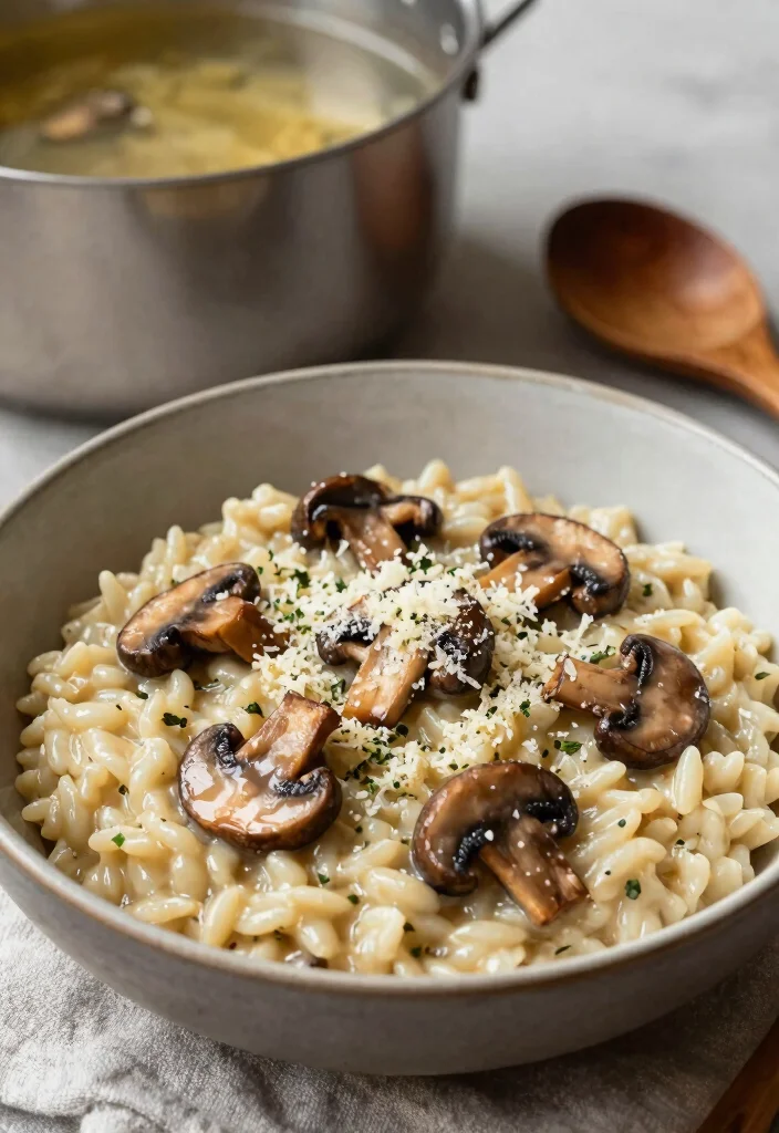 12 Easy Dinner Food Recipes for Quick Home Cooking 67 12 Easy Dinner Food Recipes for Quick Home Cooking - 7. Creamy One-Pan Mushroom Risotto 1