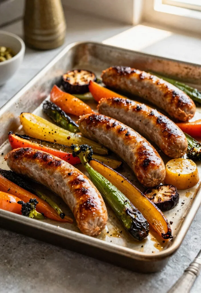 12 Easy Dinner Food Recipes for Quick Home Cooking 78 12 Easy Dinner Food Recipes for Quick Home Cooking - 8. Savory Sheet Pan Sausage and Veggies 1
