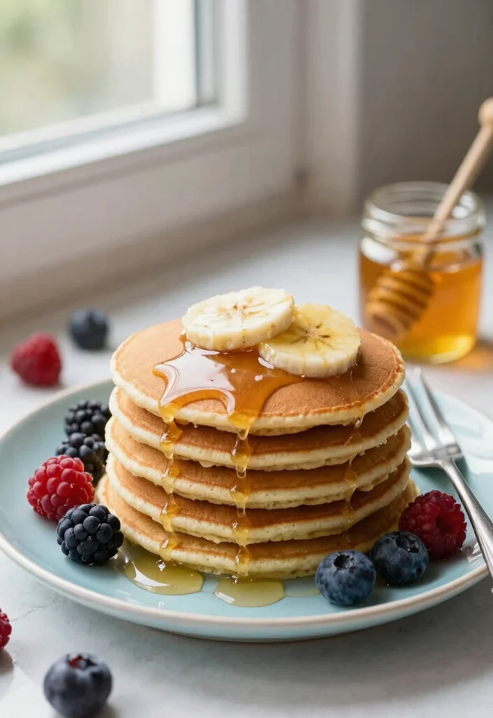 12 Healthy Breakfast Recipes to Start the Day Right 34 12 Healthy Breakfast Recipes to Start the Day Right - 4. Gluten-Free Banana Oatmeal Pancakes 1