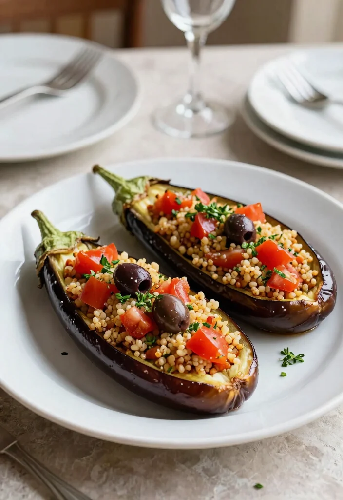 12 Healthy Eggplant Recipes for Flavorful Plant-Based Dishes 23 12 Healthy Eggplant Recipes for Flavorful Plant-Based Dishes - 3. Mediterranean Stuffed Eggplant 1