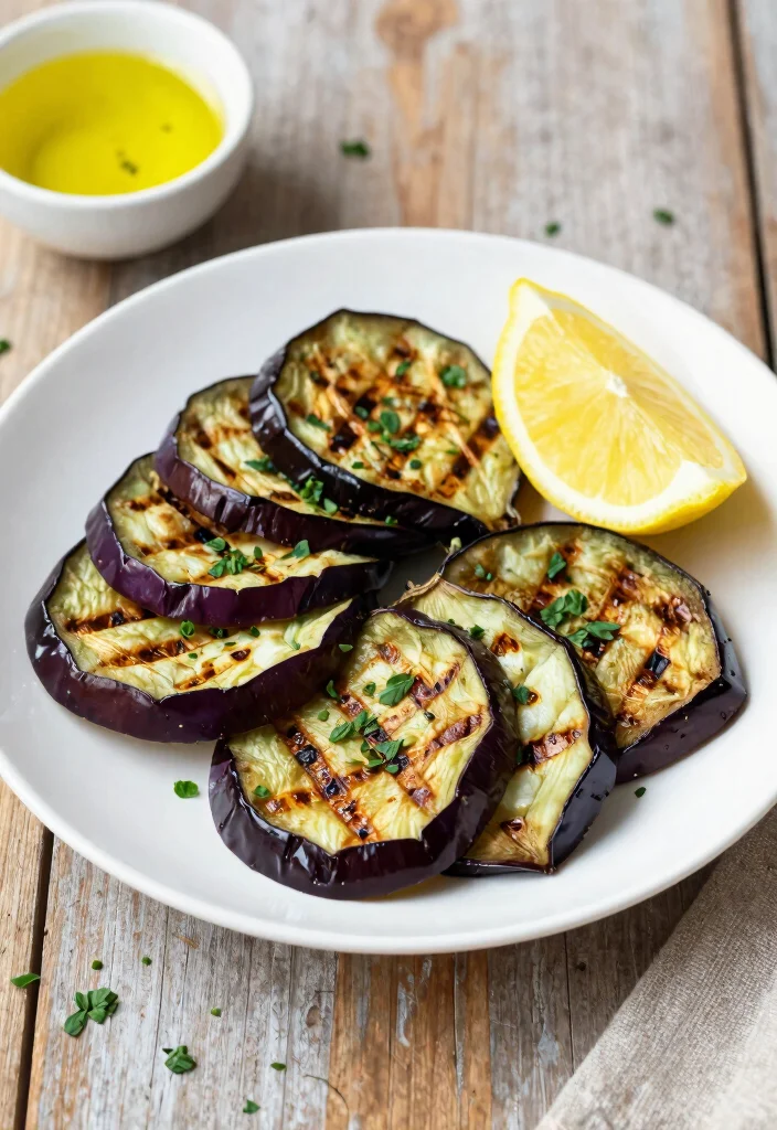 12 Healthy Eggplant Recipes for Flavorful Plant-Based Dishes 56 12 Healthy Eggplant Recipes for Flavorful Plant-Based Dishes - 6. Grilled Eggplant with Lemon and Herbs 1