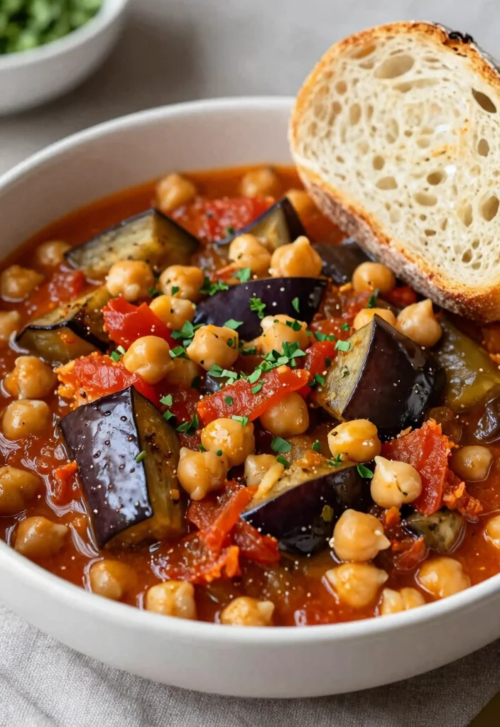 12 Healthy Eggplant Recipes for Flavorful Plant-Based Dishes 67 12 Healthy Eggplant Recipes for Flavorful Plant-Based Dishes - 7. Eggplant and Chickpea Stew 1
