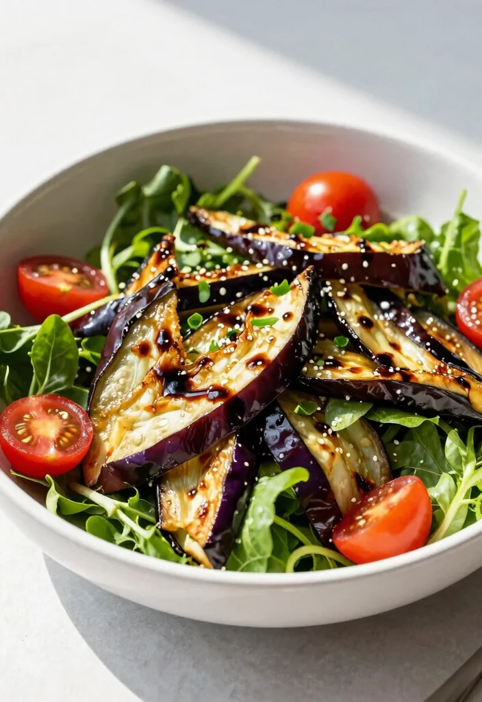 12 Healthy Eggplant Recipes for Flavorful Plant-Based Dishes 78 12 Healthy Eggplant Recipes for Flavorful Plant-Based Dishes - 8. Roasted Eggplant Salad 1