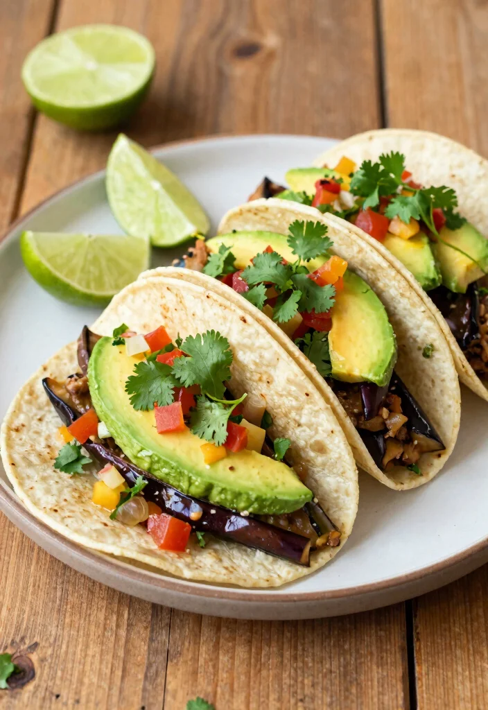 12 Healthy Eggplant Recipes for Flavorful Plant-Based Dishes 89 12 Healthy Eggplant Recipes for Flavorful Plant-Based Dishes - 9. Eggplant Tacos 1