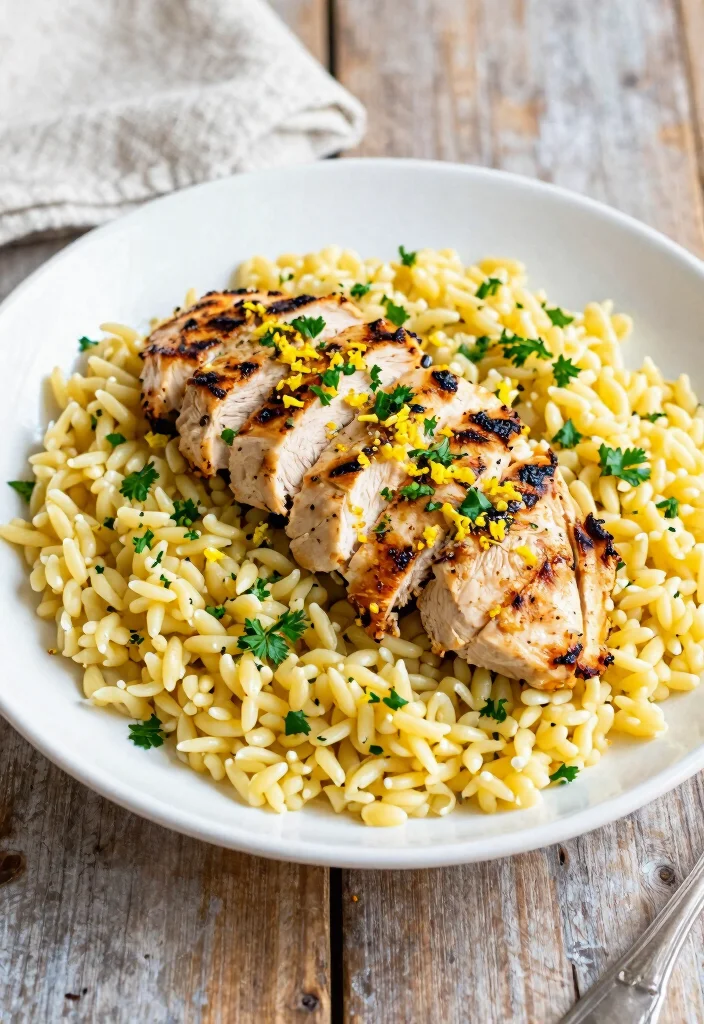 12 Healthy Orzo Recipes for Simple Wholesome Meals 1 12 Healthy Orzo Recipes for Simple Wholesome Meals - 1. Lemon Herb Orzo with Grilled Chicken 1