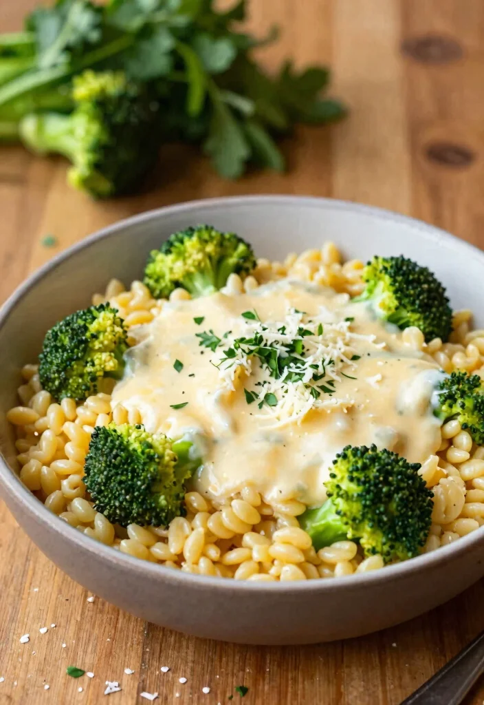 12 Healthy Orzo Recipes for Simple Wholesome Meals 111 12 Healthy Orzo Recipes for Simple Wholesome Meals - 11. Cheesy Orzo with Broccoli 1