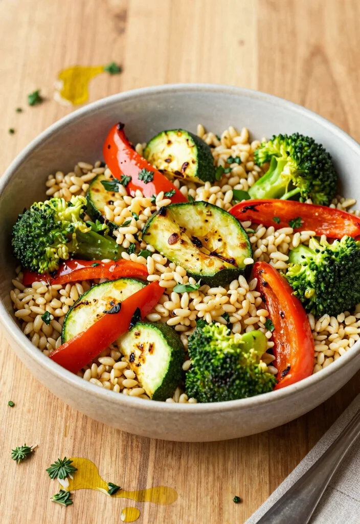 12 Healthy Orzo Recipes for Simple Wholesome Meals 34 12 Healthy Orzo Recipes for Simple Wholesome Meals - 4. Roasted Vegetable Orzo Bowl 1