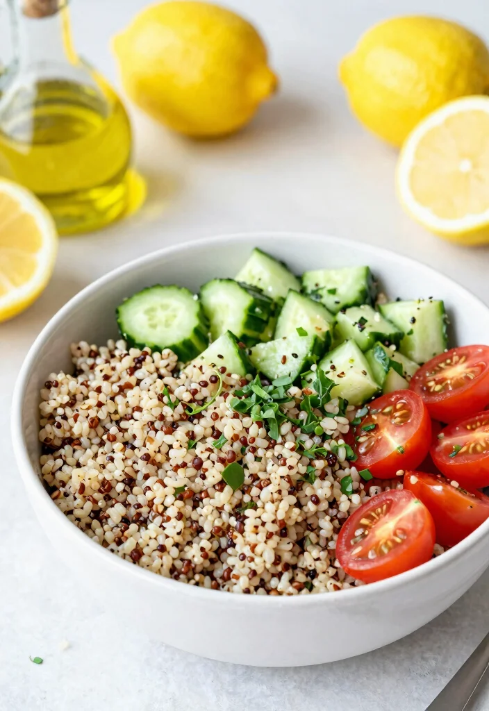 12 Healthy Rice Recipes for Easy Balanced Meals - 1. Lemon Herb Quinoa Rice Salad 1