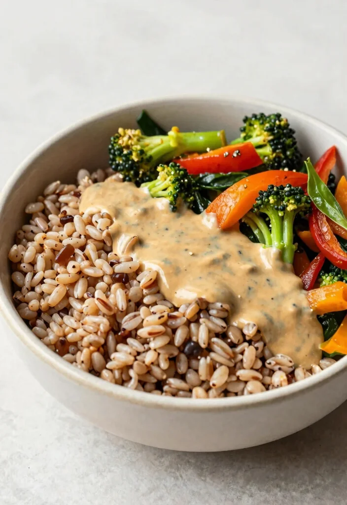 12 Healthy Rice Recipes for Easy Balanced Meals - 12. Farro and Brown Rice Power Bowl 1