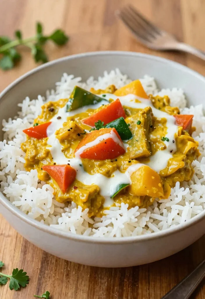 12 Healthy Rice Recipes for Easy Balanced Meals - 4. Coconut Curry Rice Bowl 1