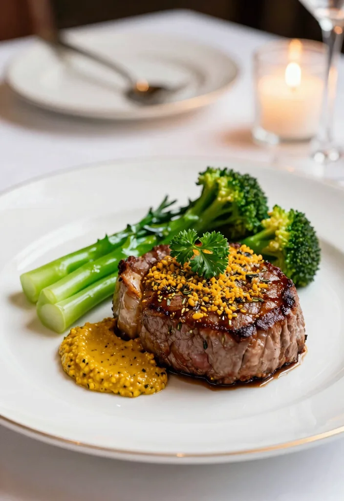 12 Healthy Steak Recipes for Lean Satisfying Dinners 100 12 Healthy Steak Recipes for Lean Satisfying Dinners - 10. Mustard and Herb Crusted Filet Mignon 1