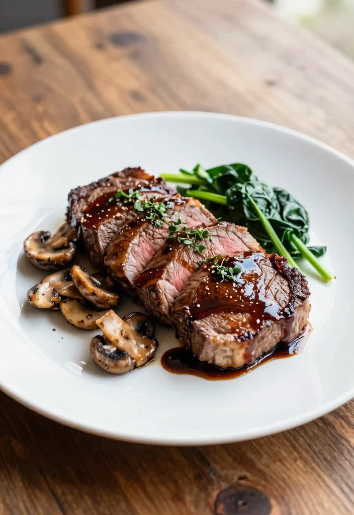 12 Healthy Steak Recipes for Lean Satisfying Dinners 23 12 Healthy Steak Recipes for Lean Satisfying Dinners - 3. Balsamic Glazed Sirloin Steak 1