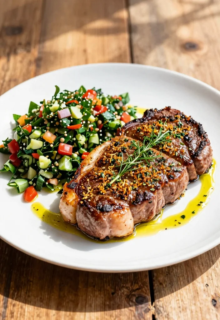 12 Healthy Steak Recipes for Lean Satisfying Dinners 45 12 Healthy Steak Recipes for Lean Satisfying Dinners - 5. Mediterranean Herb-Crusted Steak 1