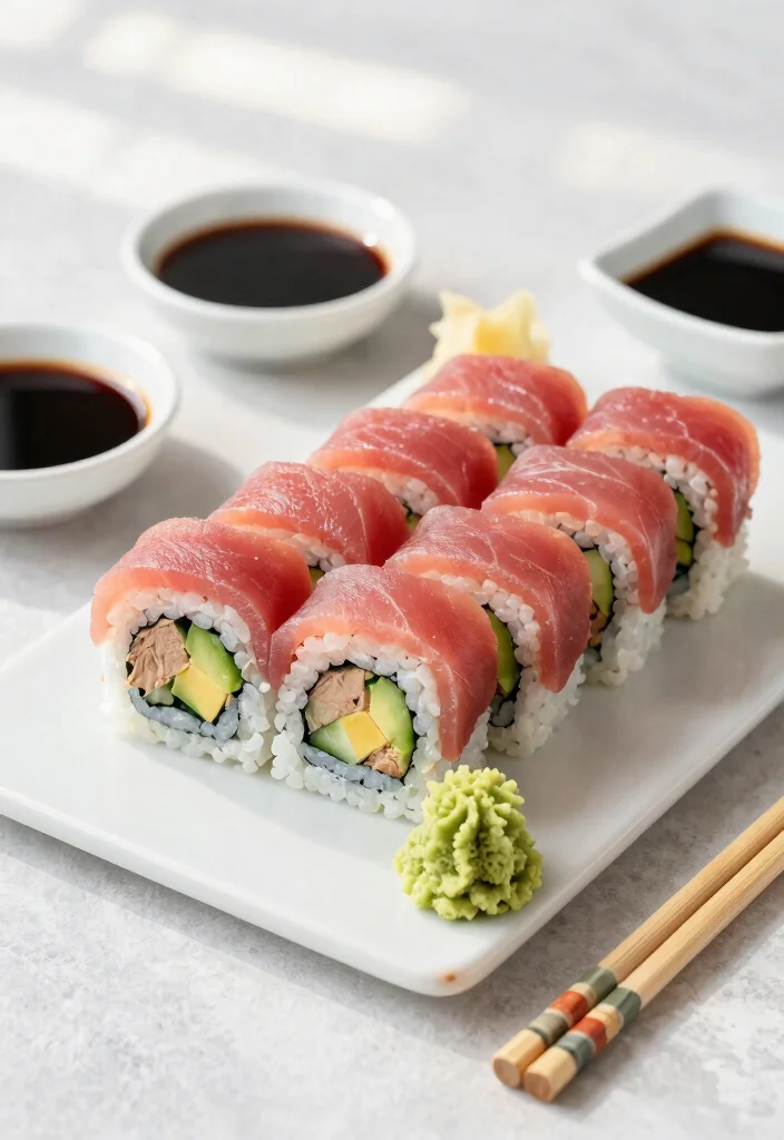 12 Healthy Tuna Recipes for Light Protein Packed Dishes - 7. Tuna Sushi Rolls 1