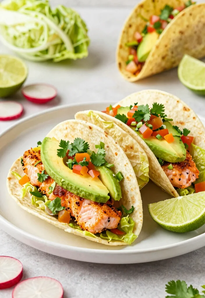 12 Keto Salmon Recipes for Easy Omega Rich Dinners - 3. Spicy Salmon Tacos 1