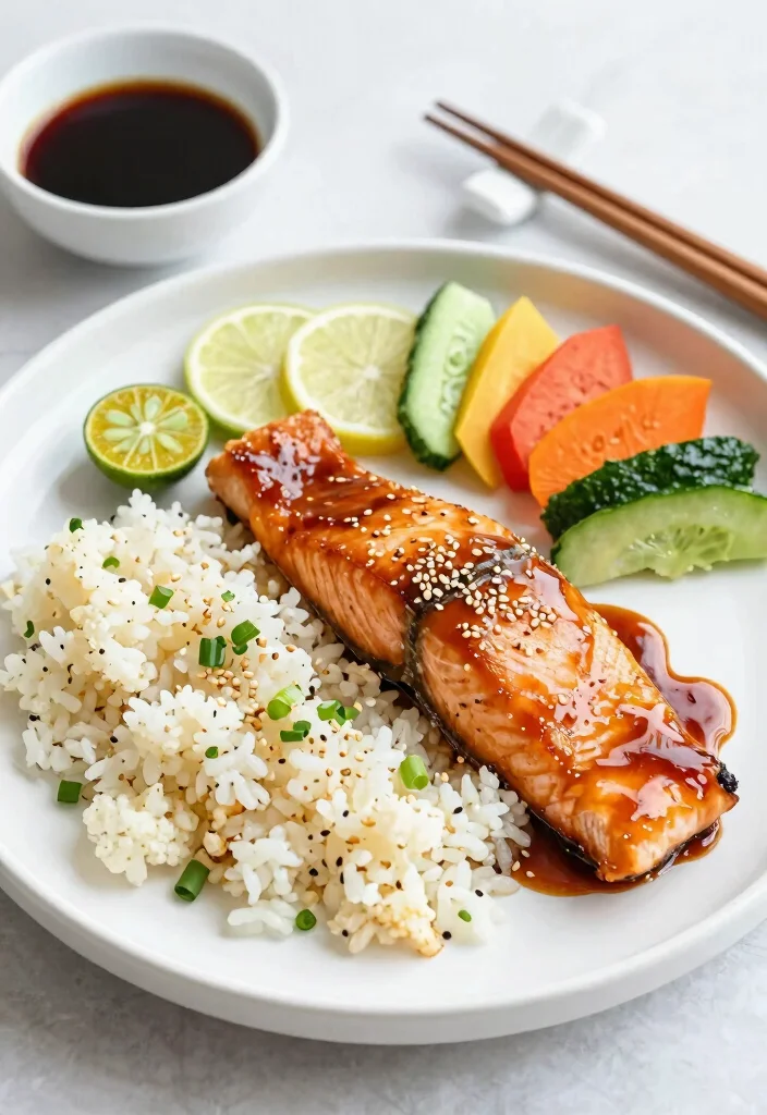 12 Keto Salmon Recipes for Easy Omega Rich Dinners - 5. Teriyaki Salmon with Cauliflower Rice 1