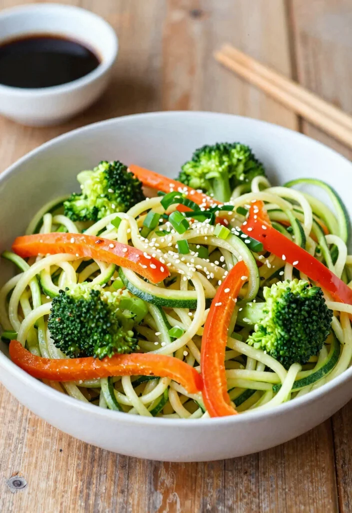 12 Low Carb Vegan Recipes for Light Balanced Meals 1 12 Low Carb Vegan Recipes for Light Balanced Meals - 1. Zucchini Noodle Stir-Fry 1