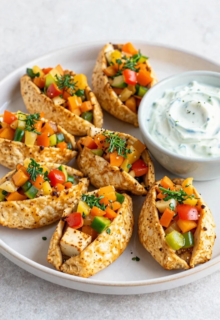 12 Low Carb Vegan Recipes for Light Balanced Meals 100 12 Low Carb Vegan Recipes for Light Balanced Meals - 10. Grecian Tofu Pockets 1