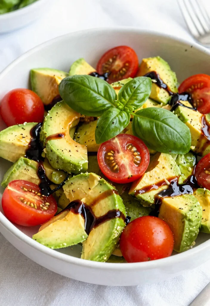 12 Low Carb Vegan Recipes for Light Balanced Meals 34 12 Low Carb Vegan Recipes for Light Balanced Meals - 4. Avocado and Tomato Salad 1