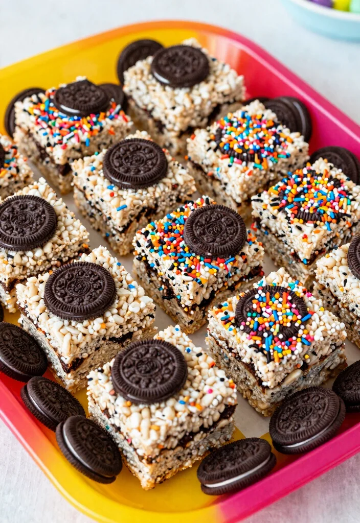 12 Oreo Dessert Recipes for Quick Crowd Pleasing Treats 45 12 Oreo Dessert Recipes for Quick Crowd Pleasing Treats - 5. Oreo Rice Crispy Treats 1