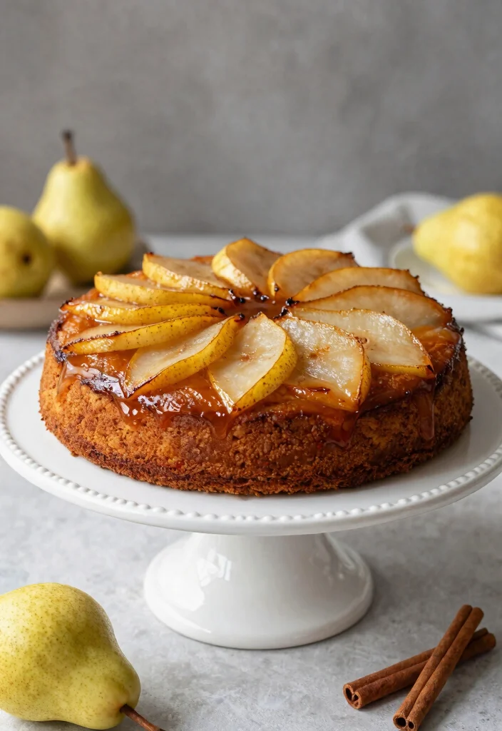 12 Pear Dessert Recipes for Light and Elegant Sweets 100 12 Pear Dessert Recipes for Light and Elegant Sweets - 10. Spiced Pear Upside-Down Cake 1