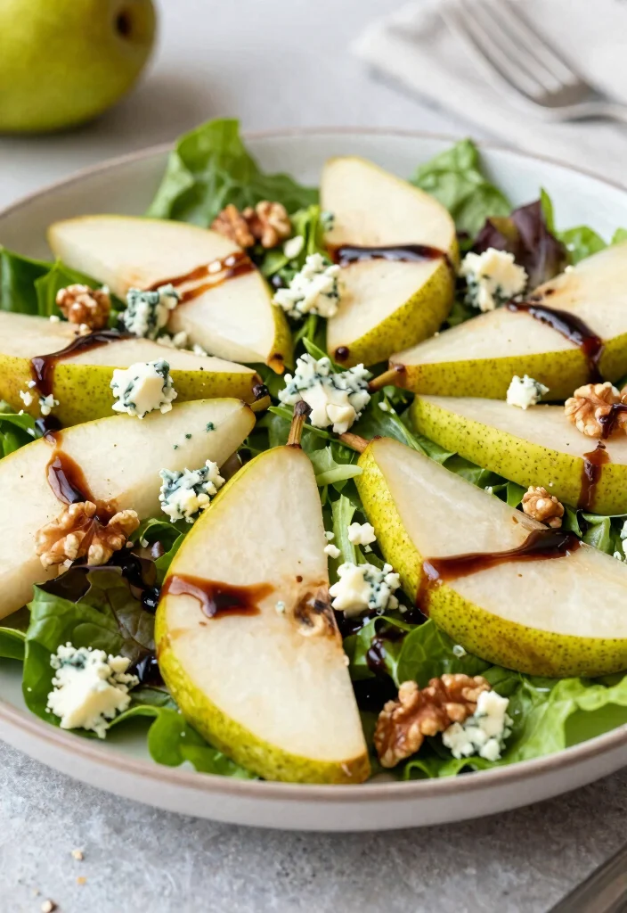 12 Pear Dessert Recipes for Light and Elegant Sweets 89 12 Pear Dessert Recipes for Light and Elegant Sweets - 9. Pear and Blue Cheese Salad 1