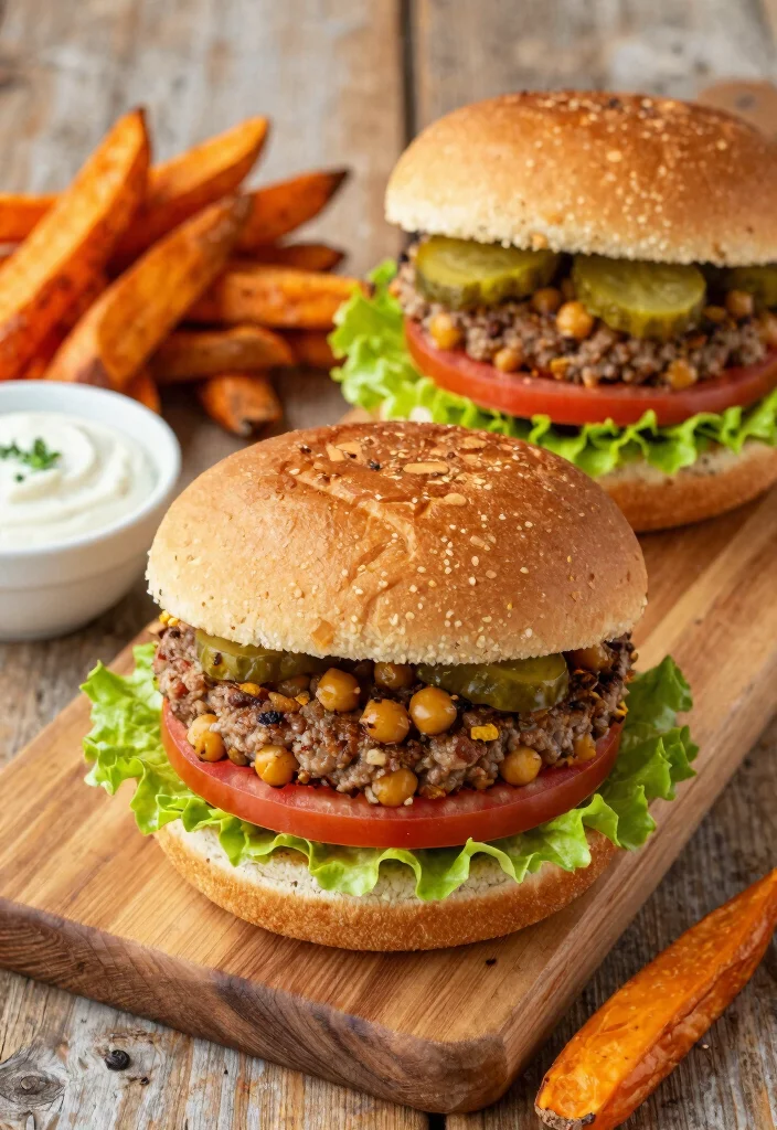 12 Vegan Chickpea Recipes for Easy Protein-Rich Meals - 10. Chickpea Veggie Burgers 1