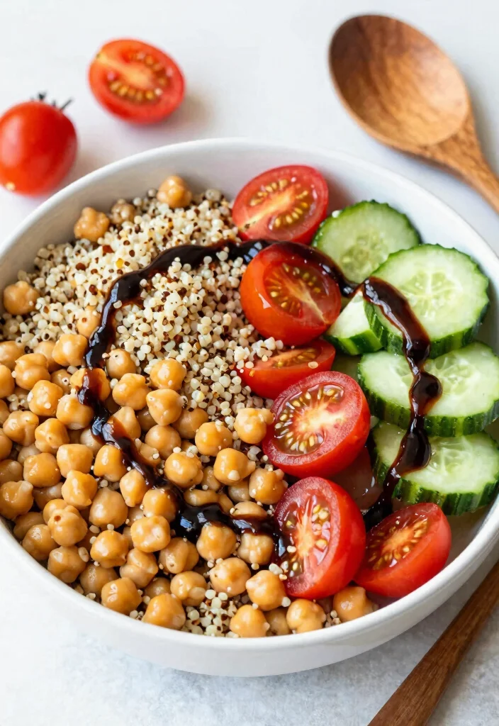 12 Vegan Chickpea Recipes for Easy Protein-Rich Meals - 11. Chickpea and Quinoa Salad Bowl 1
