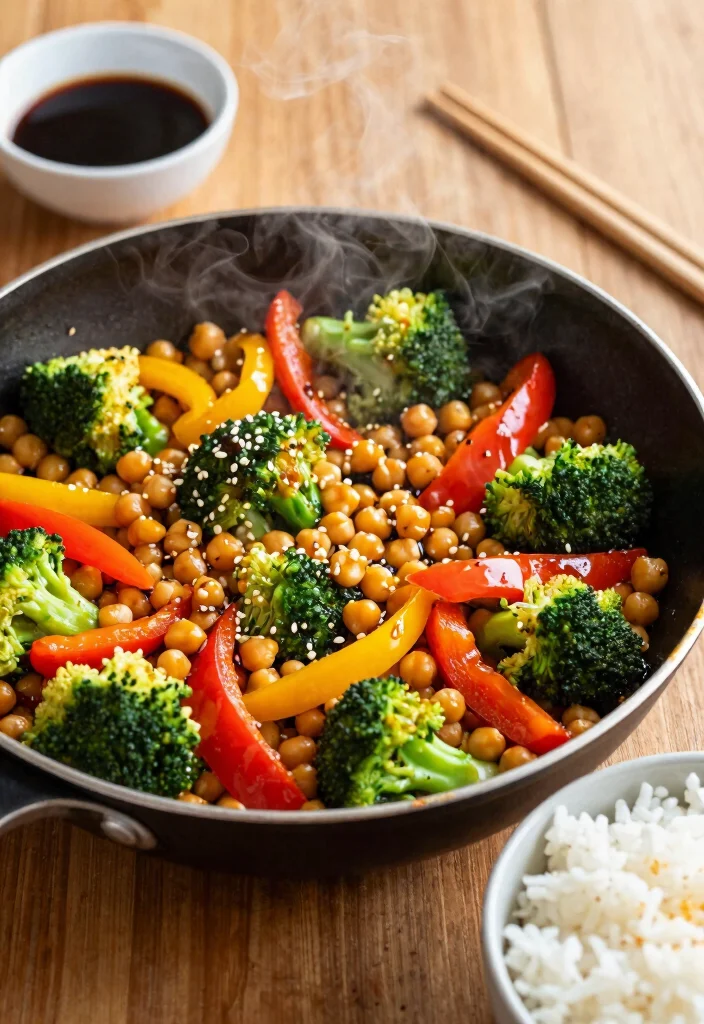 12 Vegan Chickpea Recipes for Easy Protein-Rich Meals - 3. Chickpea Stir-Fry 1