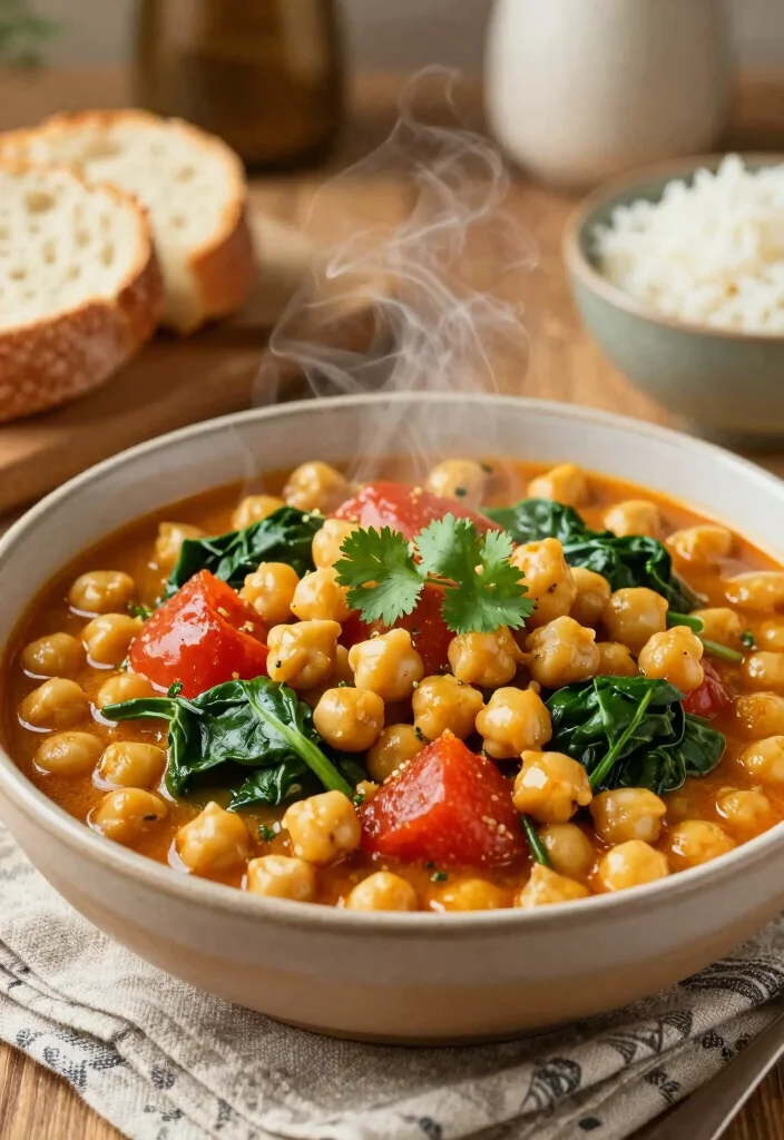12 Vegan Chickpea Recipes for Easy Protein-Rich Meals - 5. Curried Chickpea Stew 1